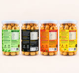 SNAKZA Four-Flavour Combo Pack of 4 — ingredients and nutrition labels