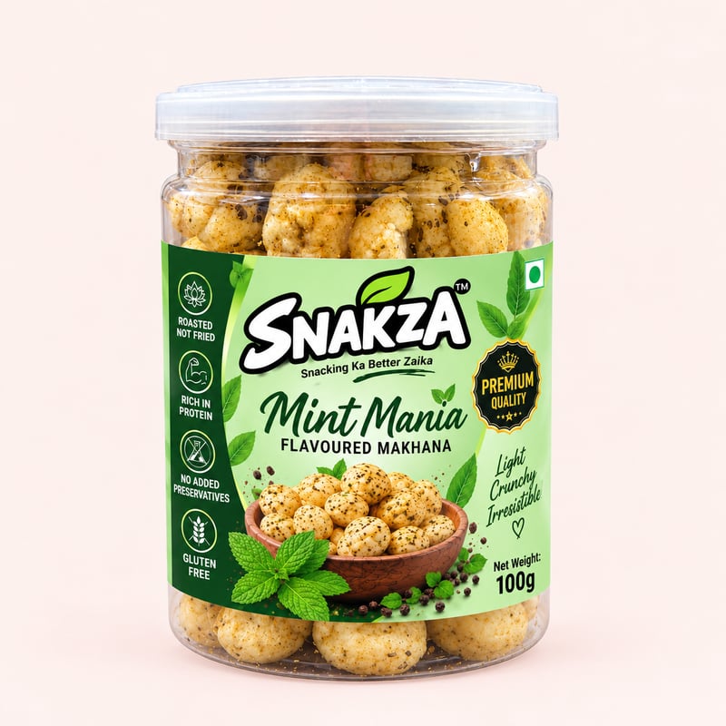 SNAKZA Mint Mania jar — front