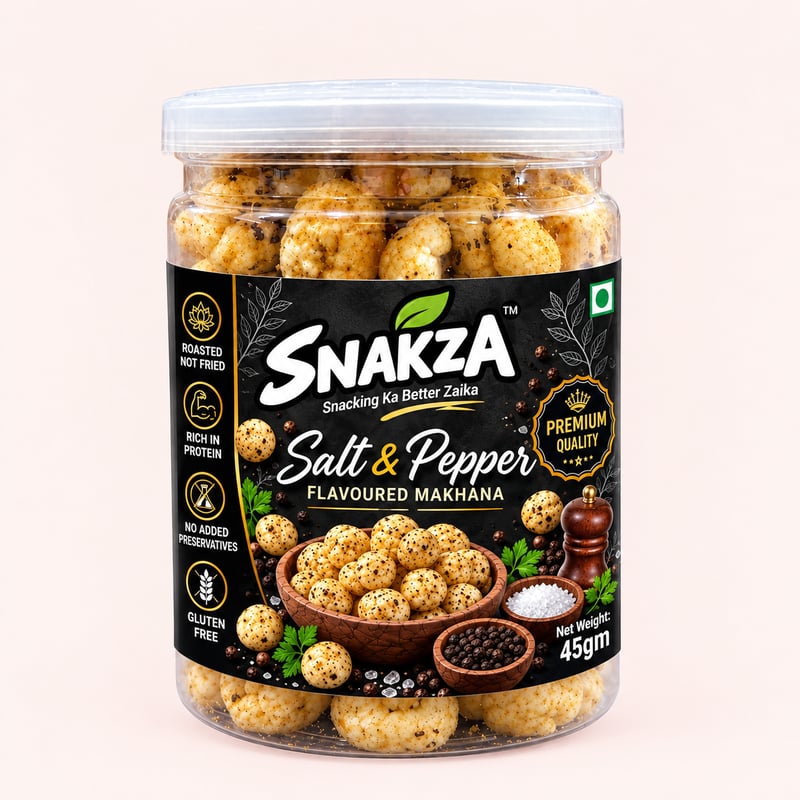 SNAKZA Salt & Pepper jar — front