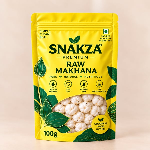 SNAKZA Raw Makhana — 100 g pouch