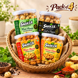 SNAKZA Four-Flavour Combo Pack of 4 — four jars in a gift basket