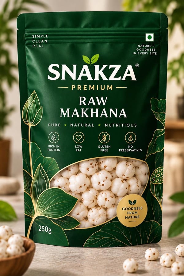 SNAKZA Raw Makhana — 250 g pouch