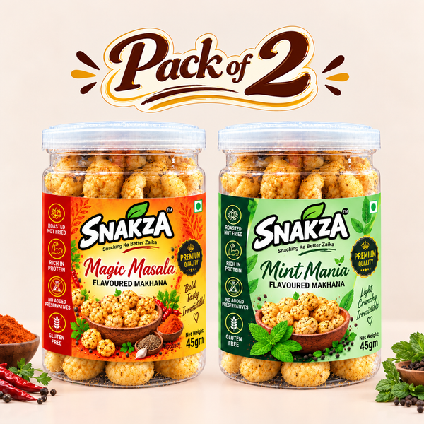 Mint Mania & Magic Masala Flavoured Makhana – Pack of 2 (45g Each) — product photo