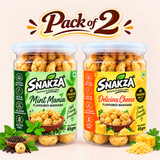 Mint Mania & Delicious Cheese Flavoured Makhana – Pack of 2 (45g Each) — product photo