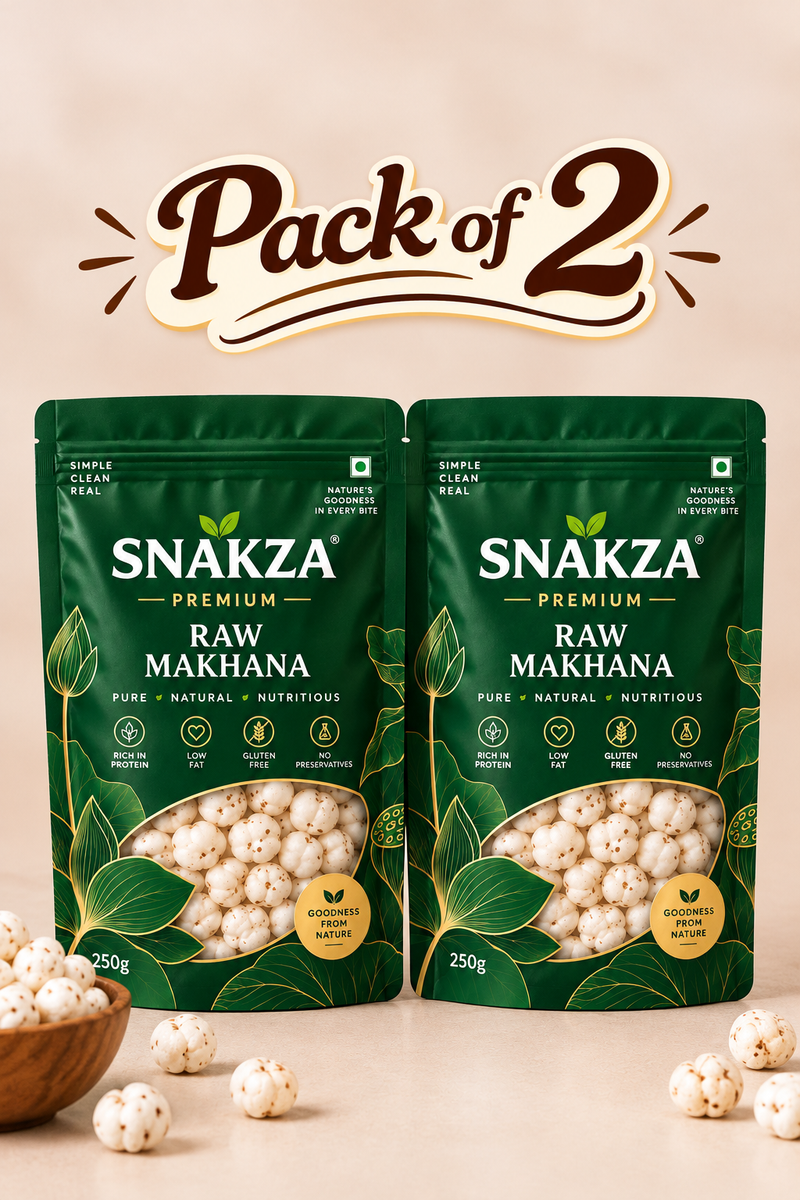 Premium Raw Makhana – Pack of 2 (250g Each) — product photo
